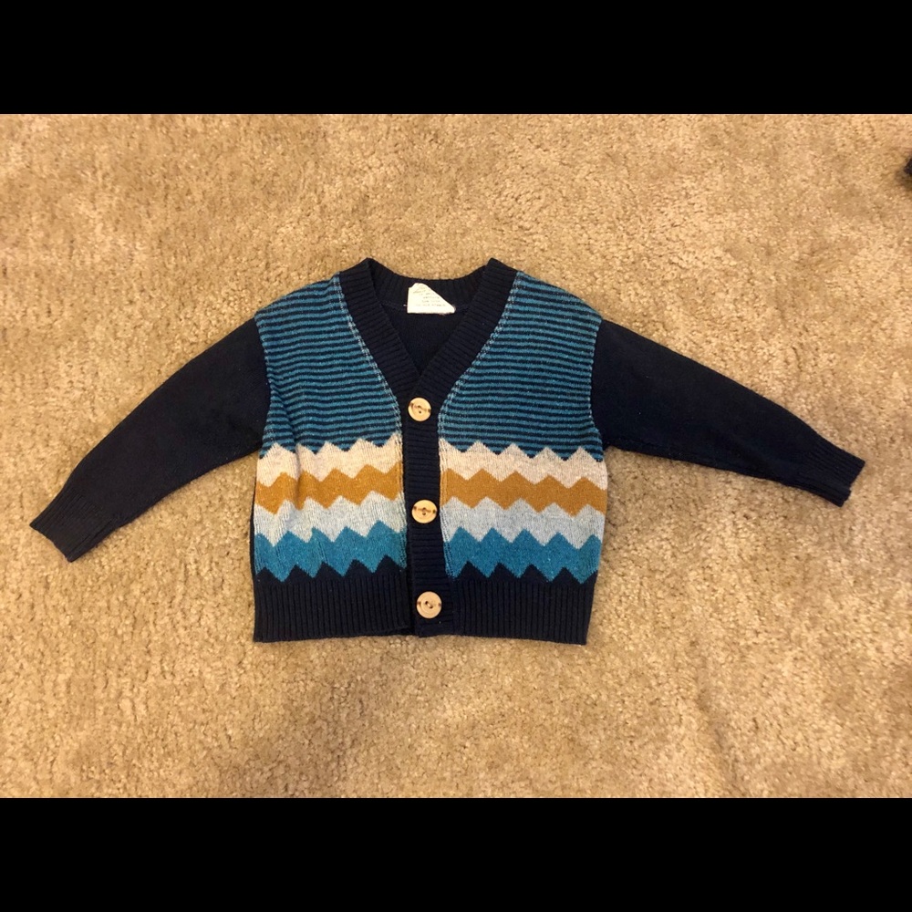 Hand knit sweater 6 - 12 months